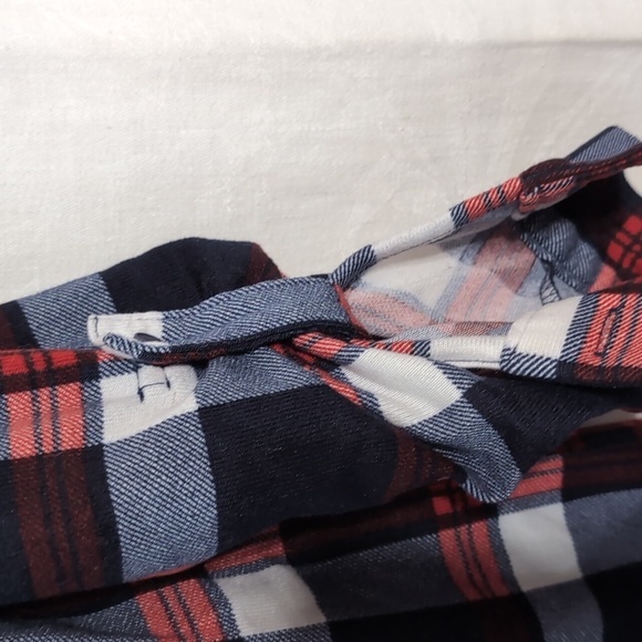 Passport Split Plaid Long Sleeve Button Up Size Large - Picture 4 of 5
